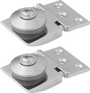 max deals Heavy Glass Hinges Wall to Glass Pack of 2 Pcs Self Closing ...