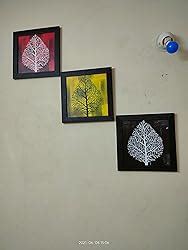 SAF paintings Set of 3 Flower Floral Design UV Textured Home Decorative ...