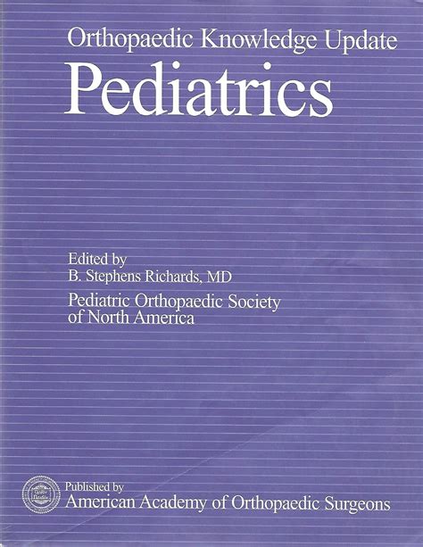 Amazon.com: Orthopaedic Knowledge Update: Pediatrics: 9780892031597 ...