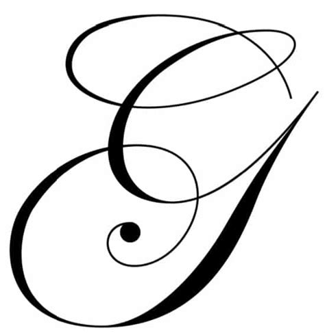 Free Cursive Letters Printable: Royal Fancy Capital G