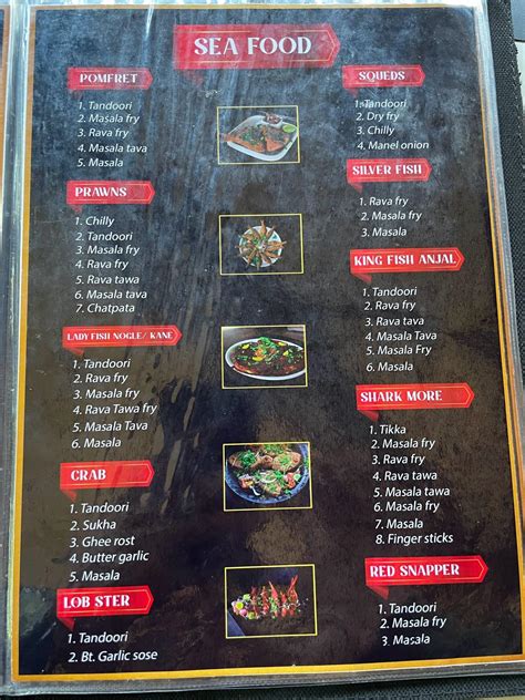 Menu at Greenpark River View Restaurant, Honnavar