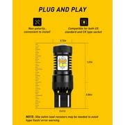 Buy AUXITO 7440 7443 Switchback Led Auto Bulb White/Amber Turn Signal ...