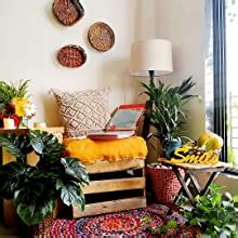 Buy Cottoncube 16x16 Macrame Cushion Cover Throw Pillow Handknitted ...