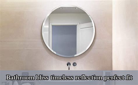 Buy SEVEN HORSES Round Shape Glass Framed Mirror For Bathroom Washbasin ...