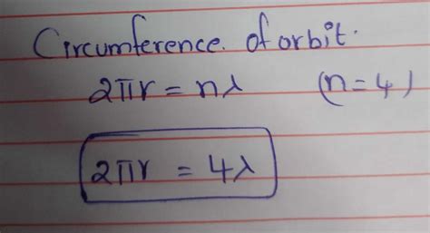 An electron is moving in Bohr's fourth orbit. Its de Broglie wavelength ...