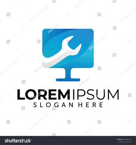 Computer Repair Shop Logo 的图像结果