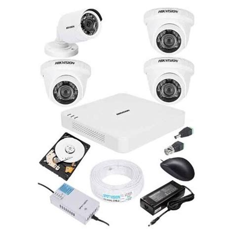 Buy Hikvision 720P 1 Bullet & 3 Dome Camera, 1TB Hardisk & 4 Channel ...