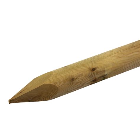 Suregreen | UC4 Round Fence Post | 2.4m x 200mm | Green Treated