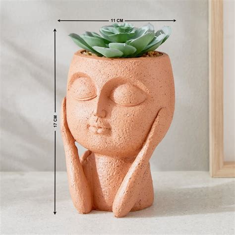 Buy Gloria Human Artificial Succulent in Polyresin Planter from Home ...