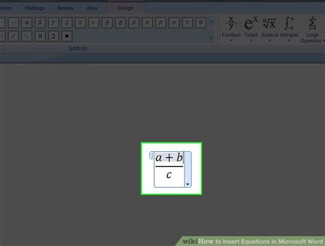 Image result for Add Equation in Word