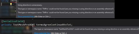 Image result for Error Type Namespace Cannot Be Found Unity