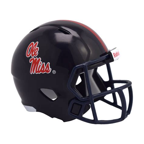 Ole Miss Rebels Riddell Speed Pocket Pro Football Helmet – Rock Band Merch