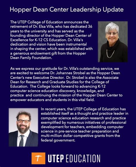 Hopper-Dean Center of Excellence for K-12 CS Education