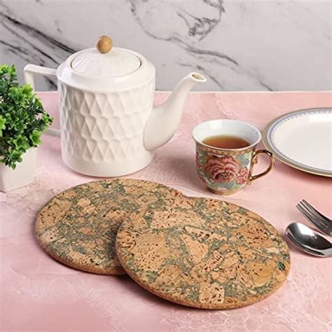 WILLART Wooden Tea Pot Trivet | Teapot Coaster | for Hot Pots, Pans ...