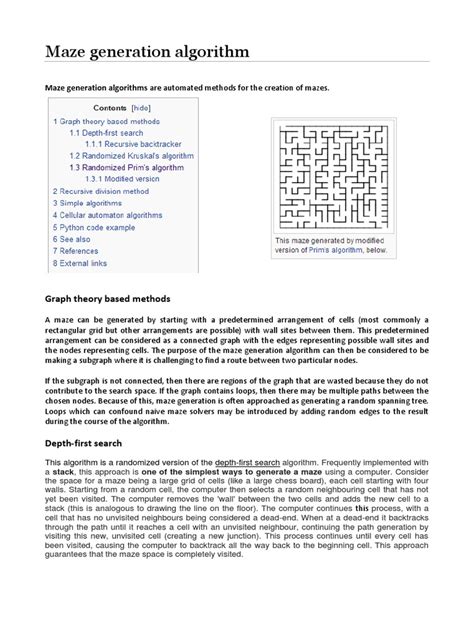 Image result for Maze Generation Algorithm