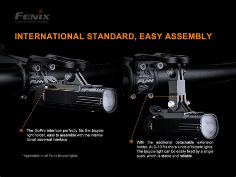 Fenix ALD-10 Bike Light Holder with GoPro Interface – LightMen