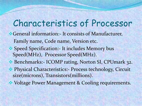 Processor Features 的图像结果