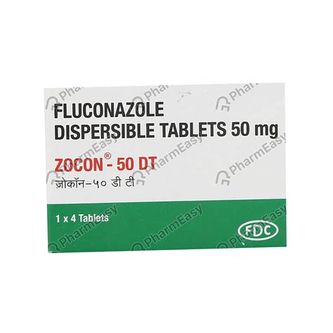 Zocon Dt 50 MG Tablet (4) - Uses, Side Effects, Dosage, Composition ...