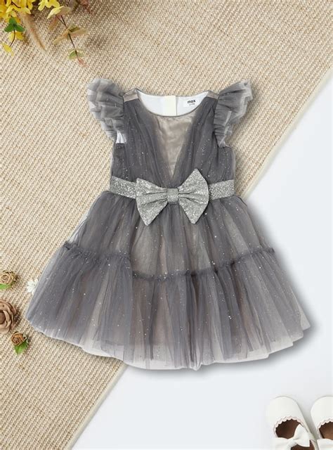 Buy Girls Glittery Tiered Dress Online at just Rs. 999.0 ...