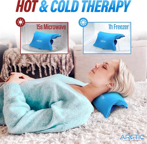 Buy Neck Stretcher & Neck Ice Pack Cover, Neck Pain Relief Pillow, Cold ...