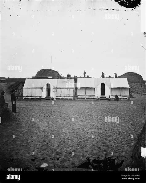 Federal garrison inside fort wagner hi-res stock photography and images ...