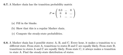 Image result for Transition Probability Matrix Markov Chain