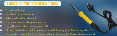 Electronic Spices 25w Heavy-Duty Soldering Iron Electric Iron Tip ...
