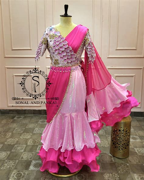 3d Peacock Embroidery Jacket Style Blouse With Ready To Wear Ruffle ...