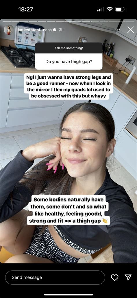 In other words… “Yes I have a thigh gap and will do anything to ...