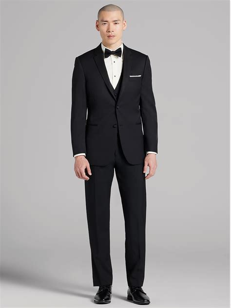 Black Notch Lapel Tux | Black by Vera Wang | Tuxedo Rental