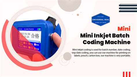 Mini Inkjet Batch Coding Machine with Accessories for Coding MRP Date ...