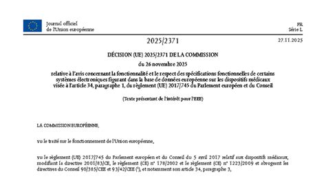 Décision (UE) de la Commission sur les Systèmes Électroniques - OJ L ...
