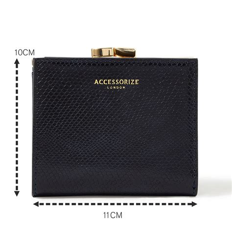 Buy Navy Bella Clipframe Wallet Online - Accessorize India