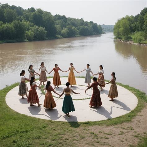 Circle Dance by the River | Stable Diffusion Online