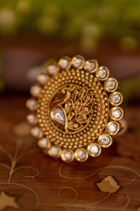 Vrishti Temple Ring – Ekathva Jaipur