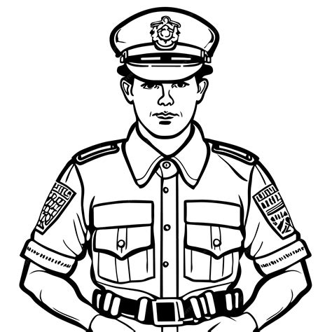 Police Officer Drawing
