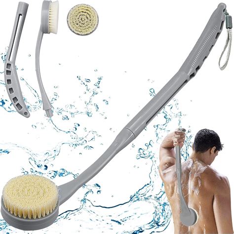 Amazon.com : Back Brush Long Handle for Shower, 20.5” Bath Brush, Back ...