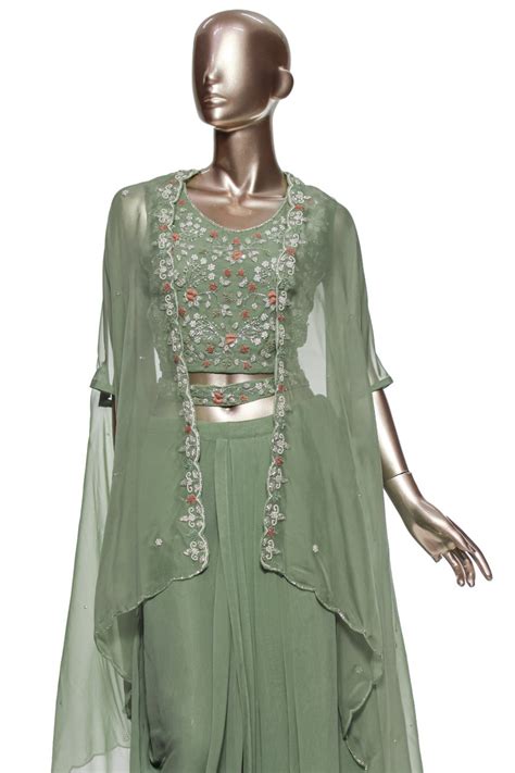 Designer Sharara Set With Shrug | Aliyana – Aliyana Designer Wear