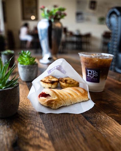 PJ's Coffee menu in McAllen, Texas, USA