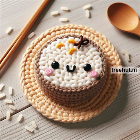 Crochet Food Coasters, Rice crochet coasters, How to Crochet a Rice ...