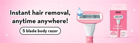 Plush 5 Sweden Steel Blade Razor for Women | Reusable Body Razor with ...