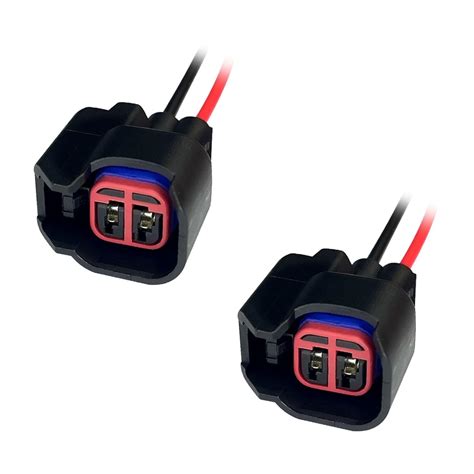 Tobenbone 2 PCS EV6 EV14 Fuel Injector Connector, Fuel Injector Pigtail ...