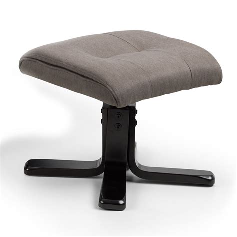 Reclining Chair Malmo Grey Recliner Chair and Stool MAL007 by Julian Bowen