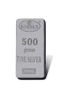 Buy KHIMJI 999 Purity 500 grams Silver Bar at Amazon.in