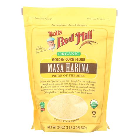 Bob's Red Mill Flour - Organic - Masa Harina - Case Of 4 - 24 Oz