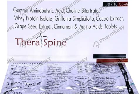 Buy Thera Spine Strip Of 10 Tablets Online at Flat 15% OFF | PharmEasy