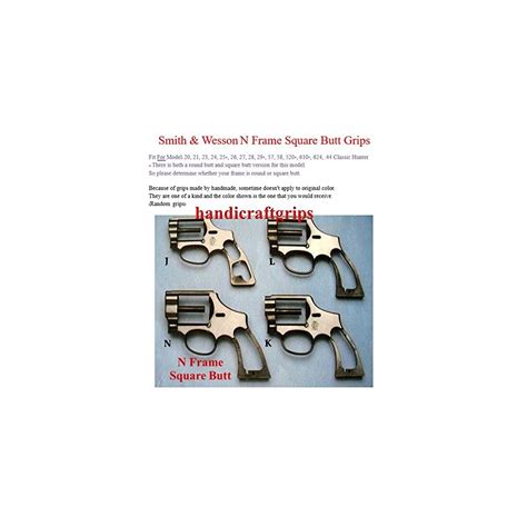 Buy New Smith & Wesson S&W N Frame Square Butt Grips Checkered Finger ...