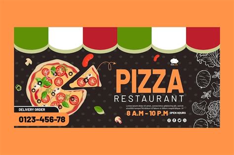 Modello di banner di cibo italiano | Vettore Gratis