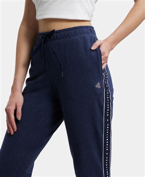 Buy Super Combed Cotton Elastane French Terry Straight Fit Trackpants ...