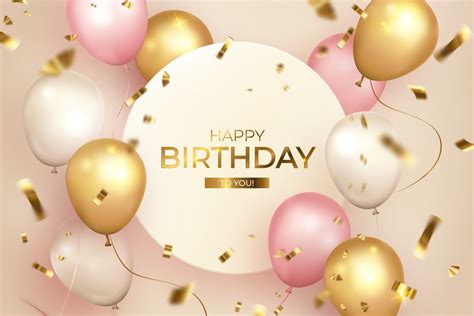Golden Glow Birthday Celebration – Stunning 4K Ultra HD Holiday Wallpaper